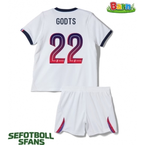 Paris Saint-Germain Mika Godts #22 Bortaställ Barn 2026-27 Kortärmad (+ Korta byxor)